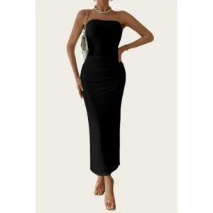 Summer Maxi Bodycon Dresses Strapless Tube Top