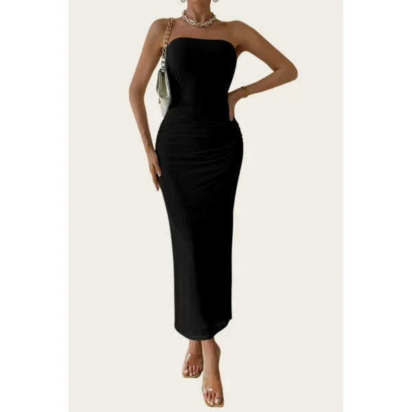 Summer Maxi Bodycon Dresses Strapless Tube Top