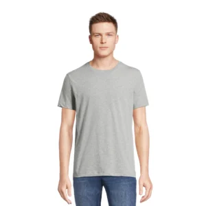 Men's Short Sleeve Crewneck T-Shirt-GREY
