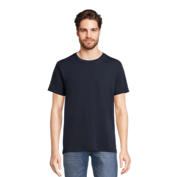 Men's Short Sleeve Crewneck T-Shirt-BLACK