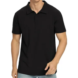 Polo Shirts for Men Short Sleeve Soft Cotton Collared Shirt