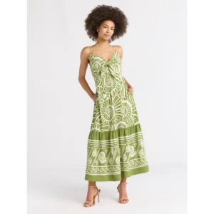 Tie Front Maxi Dress