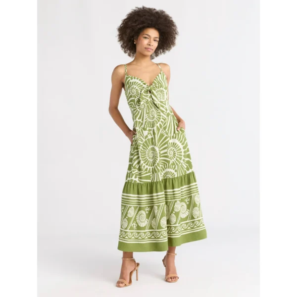 Tie Front Maxi Dress